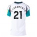 Newcastle United Tino Livramento #21 Borte Drakt Dame 2024-25 Kortermet